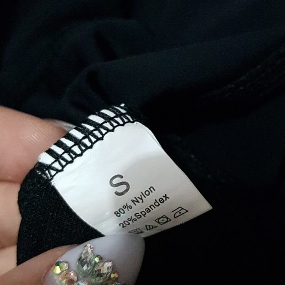 BLACK LOW CUT HIGH LEG ONE PIECE SWIMSUIT - Picture 7 of 7